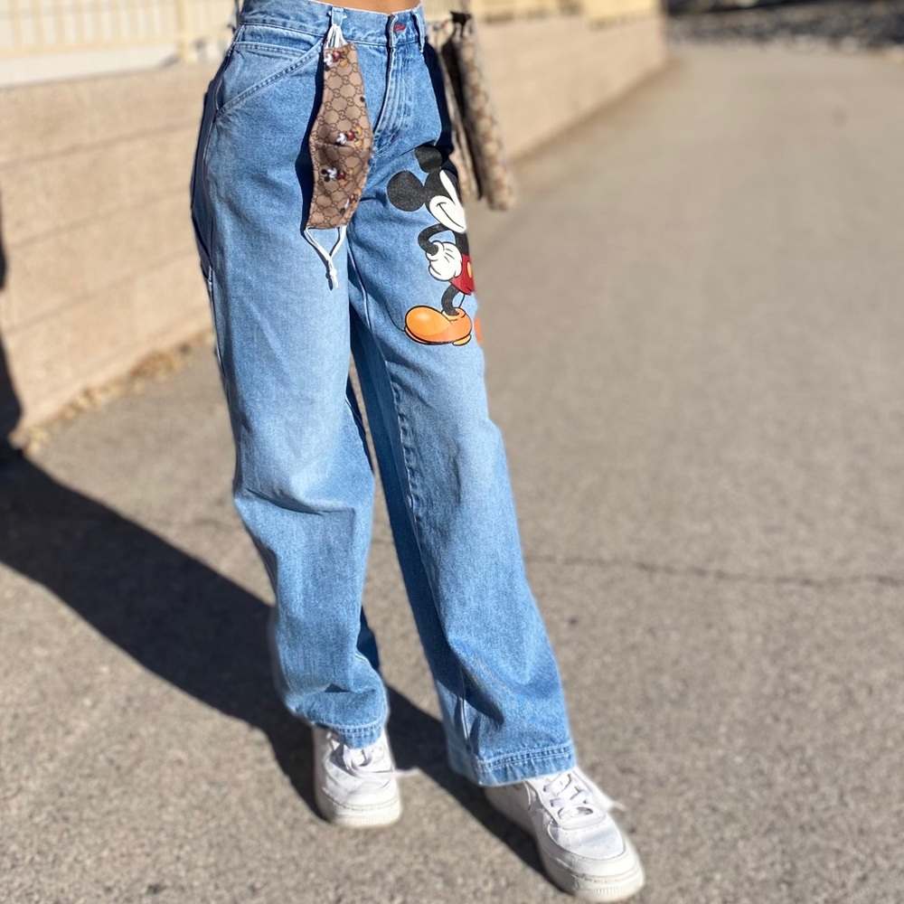 MICKEY & CO. VINTAGE WOMEN HIGH-WAISTED JE…